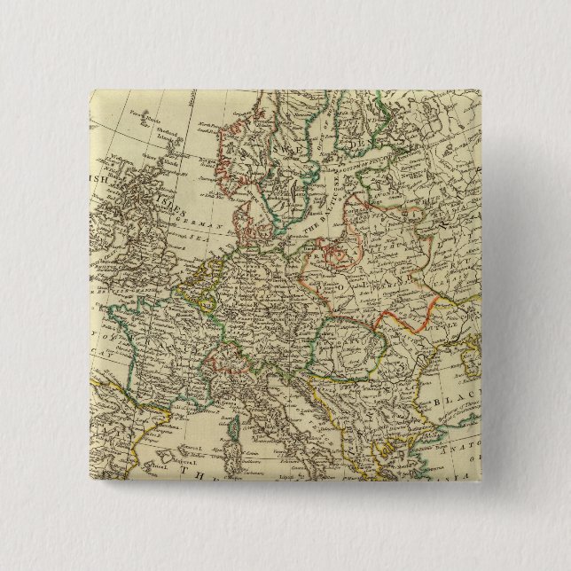 Badge Carré 5 Cm Europe 43 (Devant)