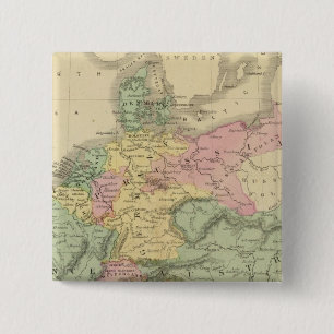 Badge Carré 5 Cm Europe continentale