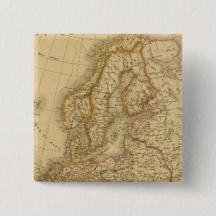 Badge Carré 5 Cm Europe en 1813