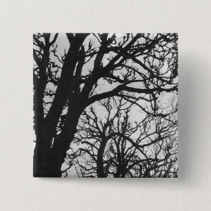Badge Carré 5 Cm Europe, France, Paris. Arbres d'hiver, Marco