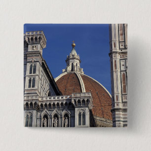 Badge Carré 5 Cm Europe, Italie, Florence. Cathédrale Duomo