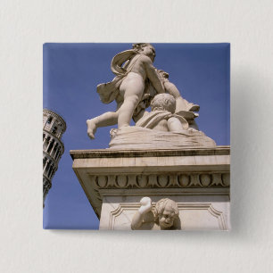 Badge Carré 5 Cm Europe, Italie, Toscane, Pise. Piazza dei