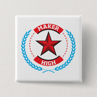 Badge Carré 5 Cm Fabricant haut