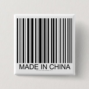 Badge Carré 5 Cm Fabriqué en Chine