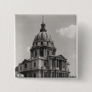 Badge Carré 5 Cm Façade de l'église de St Louis