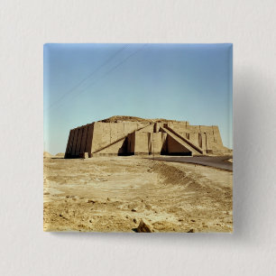 Badge Carré 5 Cm Façade du nord-est du ziggurat, c.2100 AVANT JÉS