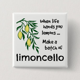 Badge Carré 5 Cm Faire un lot de liqueur Limoncello Lemon