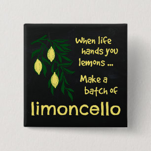 Badge Carré 5 Cm Faire un lot de liqueur Limoncello Lemon