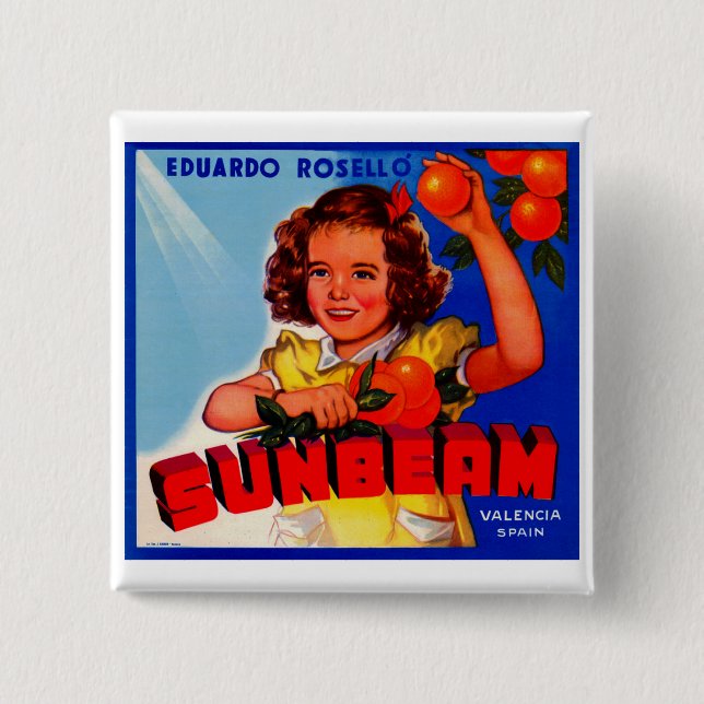Badge Carré 5 Cm Faisceau (Devant)