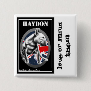Badge Carré 5 Cm Famille Haydon