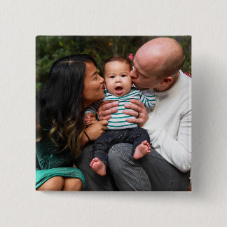 Badge Carré 5 Cm Famille personnalisée