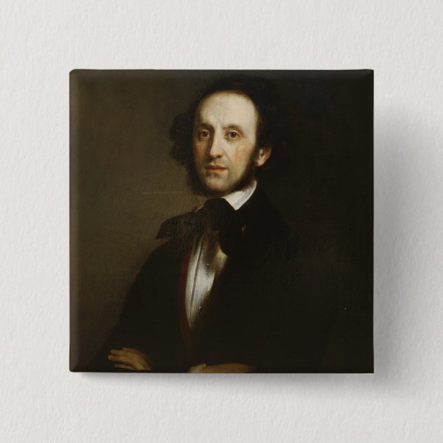 Badge Carré 5 Cm Felix Mendelssohn (Devant)