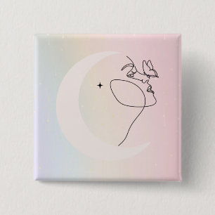 Badge Carré 5 Cm Femme