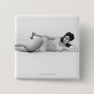 Badge Carré 5 Cm Femme dans les vêtements de bain