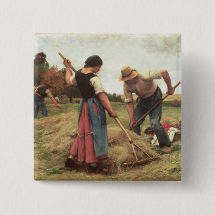 Badge Carré 5 Cm Fenaison, 1880