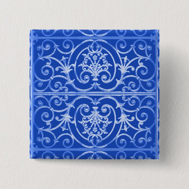 Badge Carré 5 Cm Fer Highgate (Devant)
