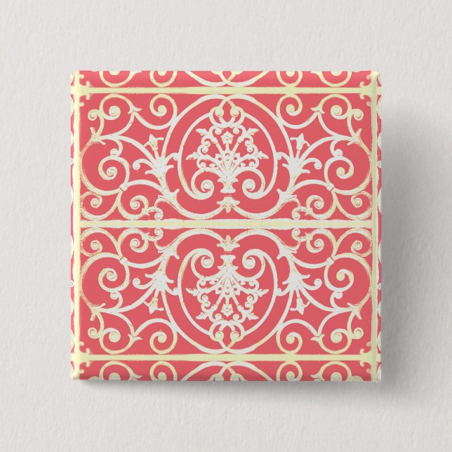 Badge Carré 5 Cm Fer Highgate (Devant)