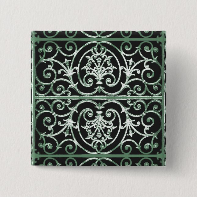 Badge Carré 5 Cm Fer Highgate (Devant)