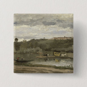Badge Carré 5 Cm Ferry de Camille Pissarro chez