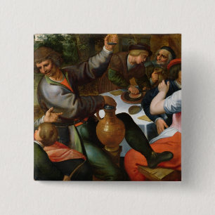 Badge Carré 5 Cm Festin rural, 1566