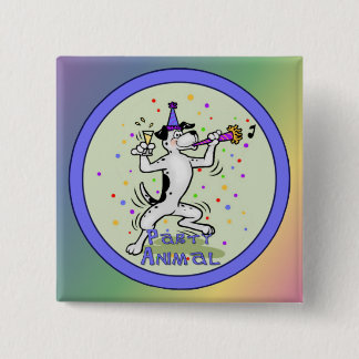 Badge Carré 5 Cm Fêtard