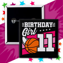 Fête de basket-ball 11 ans Fille 11e anniversaire