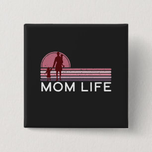Badge Carré 5 Cm Fête des mères Maman Vie