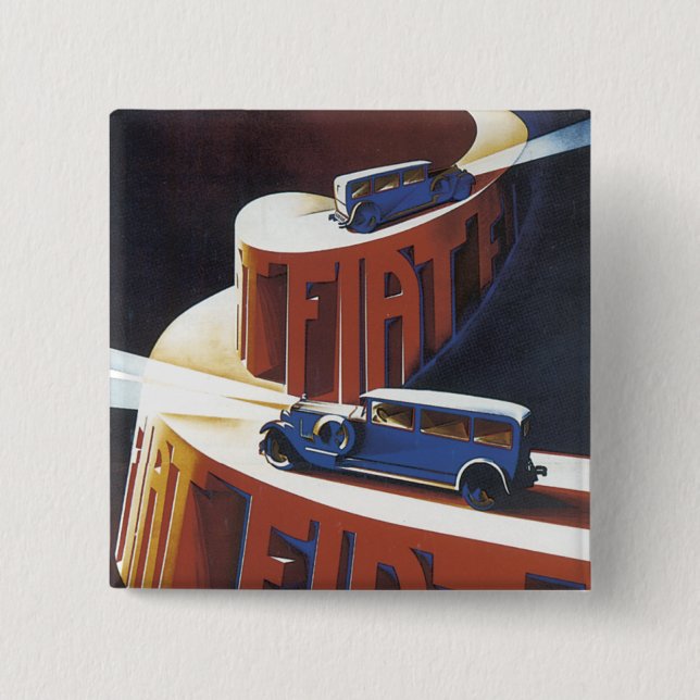 Badge Carré 5 Cm Fiat (Devant)