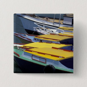 Badge Carré 5 Cm Fidji, Viti Levu, Lautoka, Petits bateaux dans le 