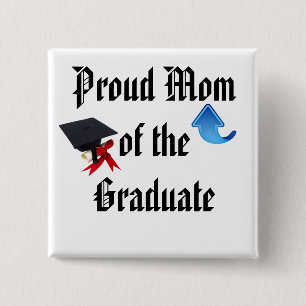 BADGE CARRÉ 5 CM FIER MOM DU BOUTON DIPLÔMÉ