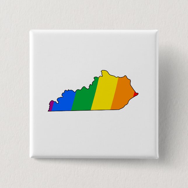 BADGE CARRÉ 5 CM FIERTÉ DU KENTUCKY (Devant)