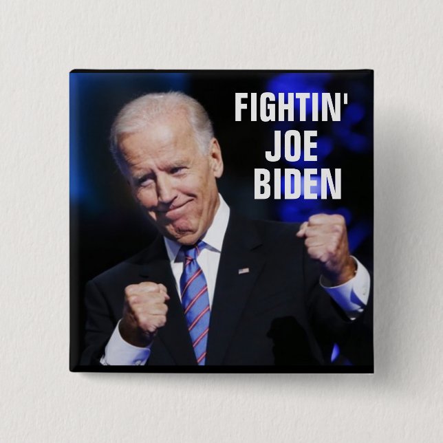 Badge Carré 5 Cm Fightin Joe Biden (Devant)