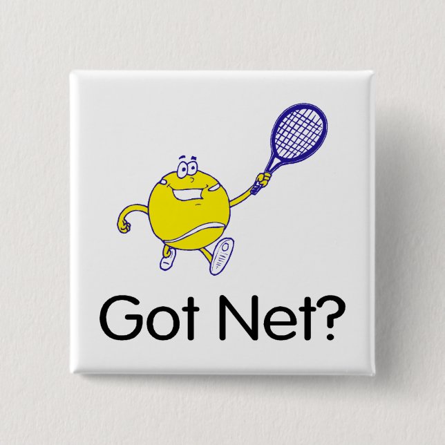 Badge Carré 5 Cm Filet obtenu ? Tennis (Devant)