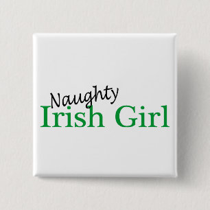 Badge Carré 5 Cm Fille irlandaise vilaine