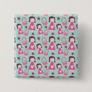 Badge Carré 5 Cm Filles et sacs à main