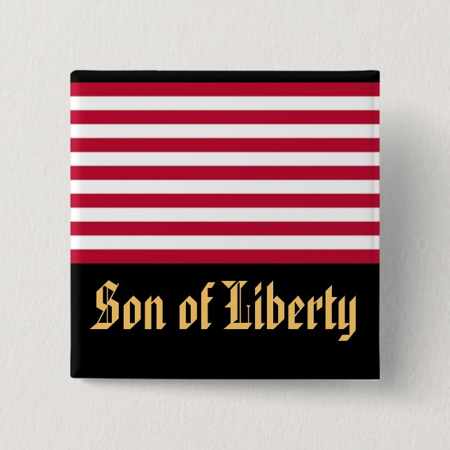 Badge Carré 5 Cm Fils de la liberté (Devant)