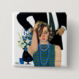 Badge Carré 5 Cm Fin du mariage