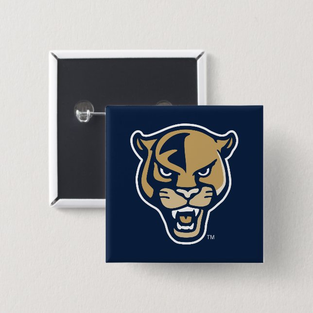 Badge Carré 5 Cm FIU Panther (Devant & derrière)