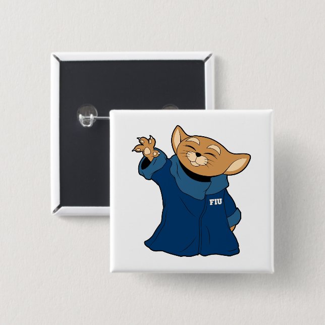 Badge Carré 5 Cm FIU | Roary L'Enfant 2 (Devant & derrière)