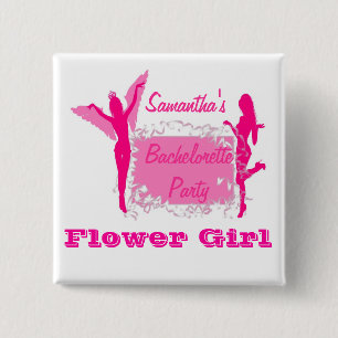 Badge Carré 5 Cm Flirty mariées bachelorette