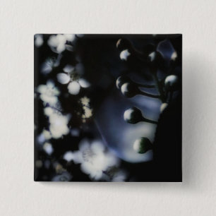 Badge Carré 5 Cm Flore profond