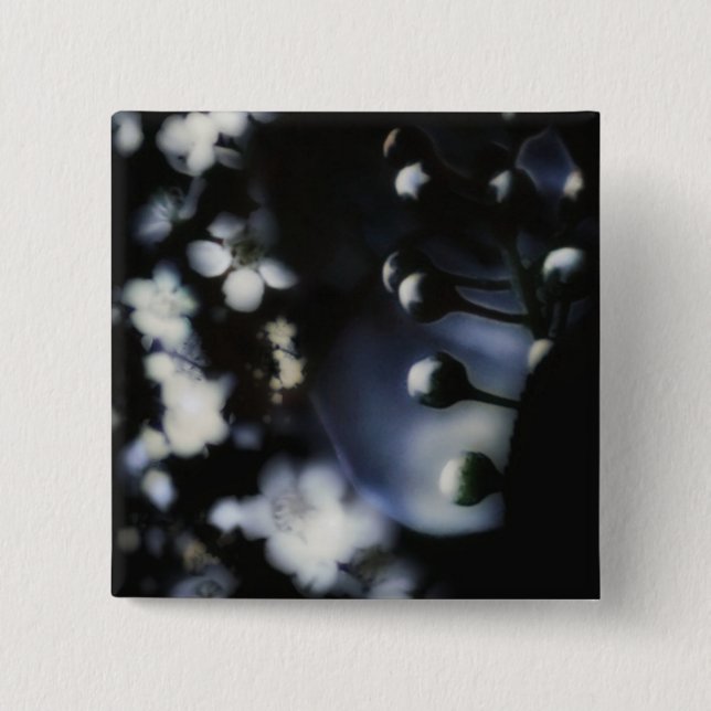 Badge Carré 5 Cm Flore profond (Devant)