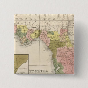Badge Carré 5 Cm Floride 12