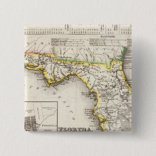 Badge Carré 5 Cm Floride 14