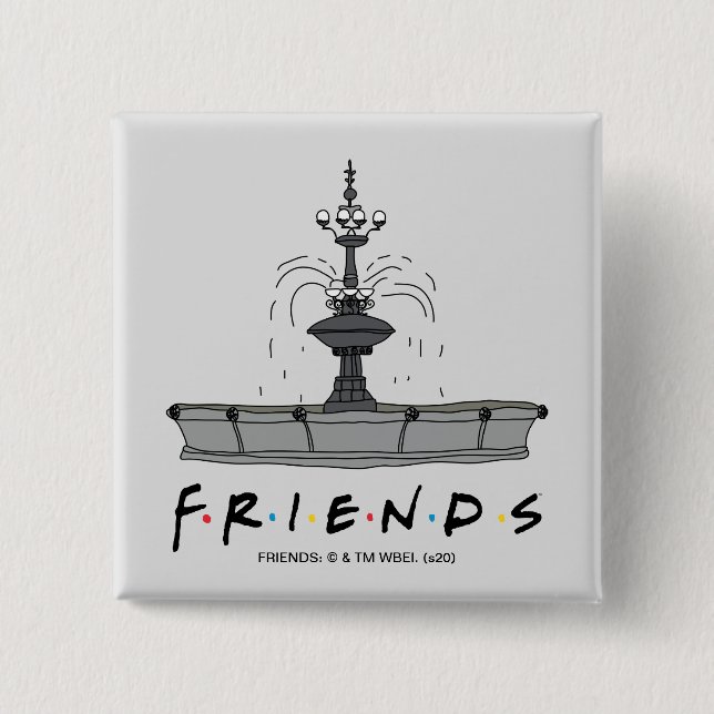 Badge Carré 5 Cm Fontaine AMIENS™ (Devant)
