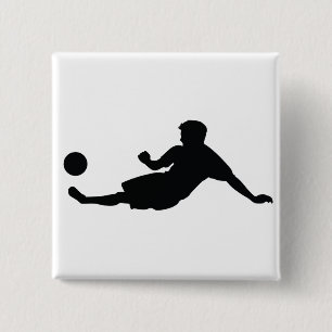 Badge Carré 5 Cm Football