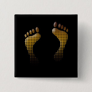 Badge Carré 5 Cm Footprint