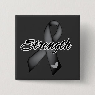 Badge Carré 5 Cm Force - cancer de la peau