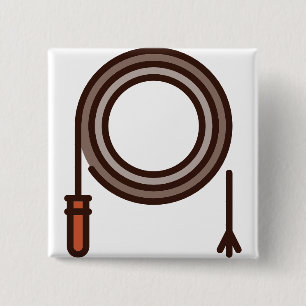 Badge Carré 5 Cm fouet