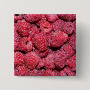 Badge Carré 5 Cm Framboise